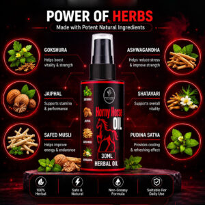 Horny Horse Oil – Herbal Vitality Massage Oil